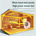 Luxury rapido riscaldamento casa PTC più livelli ricaricabili alimentatori riscaldatore elettrico Ventola calda per ufficio e casa